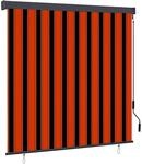 vidaXL Au&szlig;enrollo 160x250 cm Orange und Braun 145978