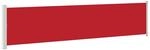 vidaXL Seitenmarkise Ausziehbar 140x600 cm Rot 313372