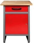 Ondis24 Werkbank Wolle 60 cm Rot 1 Schieber 1 T&uuml;r Werkstatteinrichtung