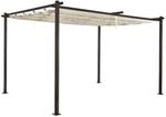 Jet-Line Gartenpavillon Luxor Light aus Alu mit Schiebedach 3 x 4 Meter in