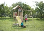 Wendi Toys Kinderspielturm Biene inkl. Rutsche & Kletterwand 270 cm x 270 cm x 2