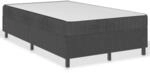 vidaXL Boxspringbett Dunkelgrau Stoff 120x200 cm627435