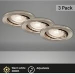 Briloner LED-Einbaustrahler Nickel Matt