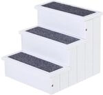 PawHut Hundetreppe 3 Stufen mit Stauraum