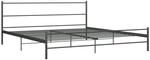vidaXL Bettgestell Grau Metall 180x200 cm Modell 3618453