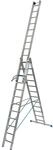 Krause Vielzweckleiter Stabilo +S 3 x 12 Sprossen/Stufen 805 x 125 x 305 cm
