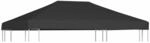vidaXL Pavillondach 310 g/m&sup2; 4x3 m Grau 44787
