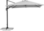 Schneider Ampelschirm 300 cm x 300 cm Silbergrau mit Dreh- & Neigungsfunktion