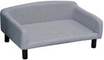 PawHut Hundesofa mit Weichem Bezug mit Holzbeinen Hundebett 82 x 54 x 36 cm