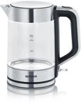 Severin Glas-Wasserkocher WK 3420 Edelstahl-Schwarz 1,7,
