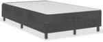 vidaXL Boxspringbett Dunkelgrau Stoff 120x200 cm627419
