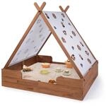 MUDDY BUDDY Sandkasten mit Zelt Safari Seeker Kakabobraun