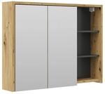 Vicco Badspiegelschrank Viola Anthrazit/Eiche 100 x 75 cm