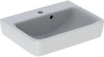 Geberit Handwaschbecken Renova Plan 50 cm Hahnloch mittig und &Uuml;berlauf asymmetr.