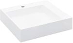 vidaXL Waschbecken 50 x 50 x 12,3 cm Mineralguss/Marmorguss Wei&szlig; 144071