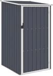 vidaXL Ger&auml;tehaus Anthrazit 87x98x159 cm Verzinkter Stahl 661067