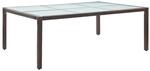 vidaXL Garten-Esstisch Braun 200x150x74 cm Poly Rattan 46128