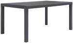 vidaXL Gartentisch Braun 150x90x72 cm Kunststoff Rattan-Optik 45606