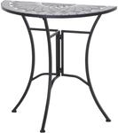 Siena Garden Gartentisch Como Rechteckig Grau 35 cm x 70 cm
