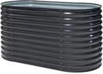 Westmann Hochbeet Oval Metall Anthrazit 160 cm x 80 cm x 82 cm