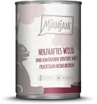 Mjamjam Nassfutter Herzhaftes Wild & Kaninchen an Fruchtigen Heidelbeeren 400 g