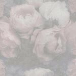 Bricoflor Pastell Tapete mit Rosen Vintage Blumentapete Romantisch in Grau Rosa...