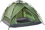 Outsunny Doppelzelt Polyester Glasfaser Tragetasche 210L x 210B x 140H cm