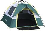 Outsunny Zelt f&uuml;r 3 Personen Polyester L205 x B195 x H135 cm