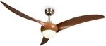 Klarstein Monteverde Deckenventilator Beleuchtung &Oslash; 132 cm 8376 m&sup3;/h 3 Fl&uuml;gel