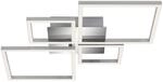 Brilo LED-Deckenleuchte Frame Dimmbar Silber 75 cm x 47 cm x 7,3 cm