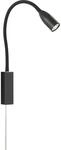Fischer & Honsel LED-Wandspot flex Sten Schwarz 61 cm