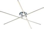 Trio LED-Deckenleuchte Tiriac Nickel matt