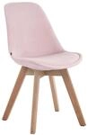 CLP Besucherstuhl Borneo Samt Pink/Natura