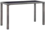 vidaXL Gartentisch Anthrazit 123x60x74 cm Poly Rattan 46448