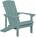 Beliani Gartenstuhl Blau 88x75x88