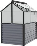 Vitavia Hochfr&uuml;hbeet Gaia Jumbo HKP 4 mm Granit-Schwarz B 83 x T 122 x H 135 cm