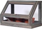 Dobar Mini-Gew&auml;chshaus f&uuml;r Jungpflanzen inkl. T&ouml;pfe Grau 245 x 38 x 20 cm...