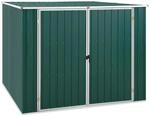 vidaXL Ger&auml;tehaus Gr&uuml;n 195x198x159 cm Verzinkter Stahl 661029
