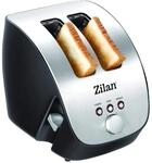 Zilan ZLN-2690 Schr&auml;gtoaster 2 Scheiben Edelstahl 1000 Watt