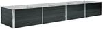 vidaXL Garten-Hochbeet Anthrazit 320 x 80 x 45 cm Verzinkter Stahl 45729