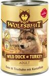 Wolfsblut Hunde-Nassfutter Wild Duck und Turkey Adult Ente und Truthahn mit Kart