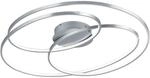 Trio LED Deckenleuchte Gale Nickel matt 145 mm x 800 mm x 650 mm