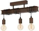 Eglo Deckenleuchte Townshend4 3-flammig 26 cm x 14 cm Antik Braun