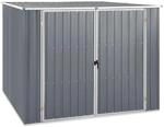 vidaXL Ger&auml;tehaus Grau 195x198x159 cm Verzinkter Stahl 661030