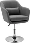 HOMCOM Sessel mit Armlehne Polyester Dunkelgrau 60B x 60T x 79-91H cm