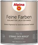 Alpina Feine Farben Lack No. 01 St&auml;rke der Berge&reg; Grau edelmatt 750 ml