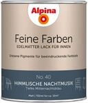 Alpina Feine Farben Lack No. 40 Himmlische Nachtmusik&reg; Blau edelmatt 750 ml