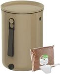 Skaza K&uuml;chenkompostbeh&auml;lter Bokashi Organko Starterset 9,6 Liter Braun Beige