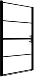 vidaXL Duscht&uuml;r Hartglas 81x195 cm Schwarz 145671