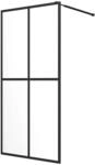 vidaXL Duschwand f&uuml;r Walk-In Dusche Klares Sicherheitsglas 90x195 cm 145680
